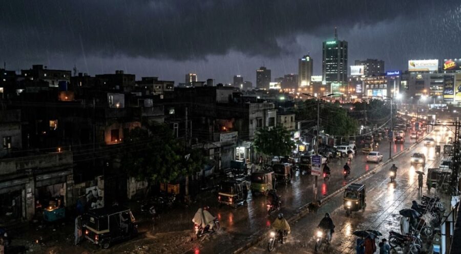 Karachi Plunges Into Darkness As Over 100 Power Feeders Trip Amid Rain