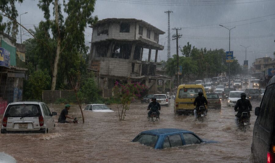 Monsoon Rains Trigger Building Collapse Flooding Across Murree Pindi And Islamabad