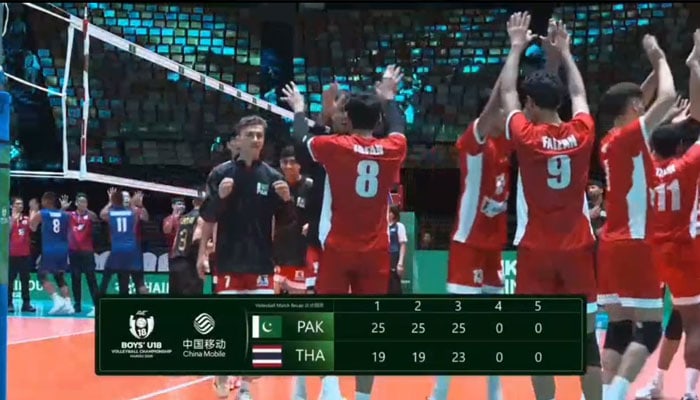 Pakistan Beat Thailand To Complete Perfect Group Stage At Asian U 18 Volleyball Championship