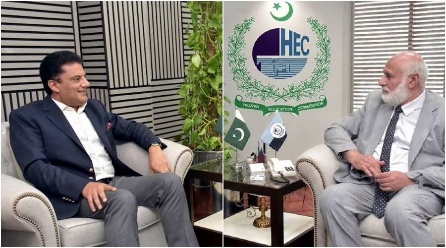 Pakistan Observer President Hec Chairman Renew Resolve To Drive Education Led Development
