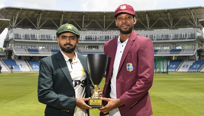 Pakistan West Indies Unveil Trophy Ahead Of Test Series