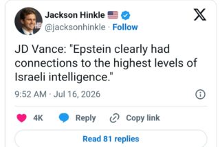Us Vice President Jd Vance Claims Jeffrey Epstein Had Links To Israeli Intelligence 