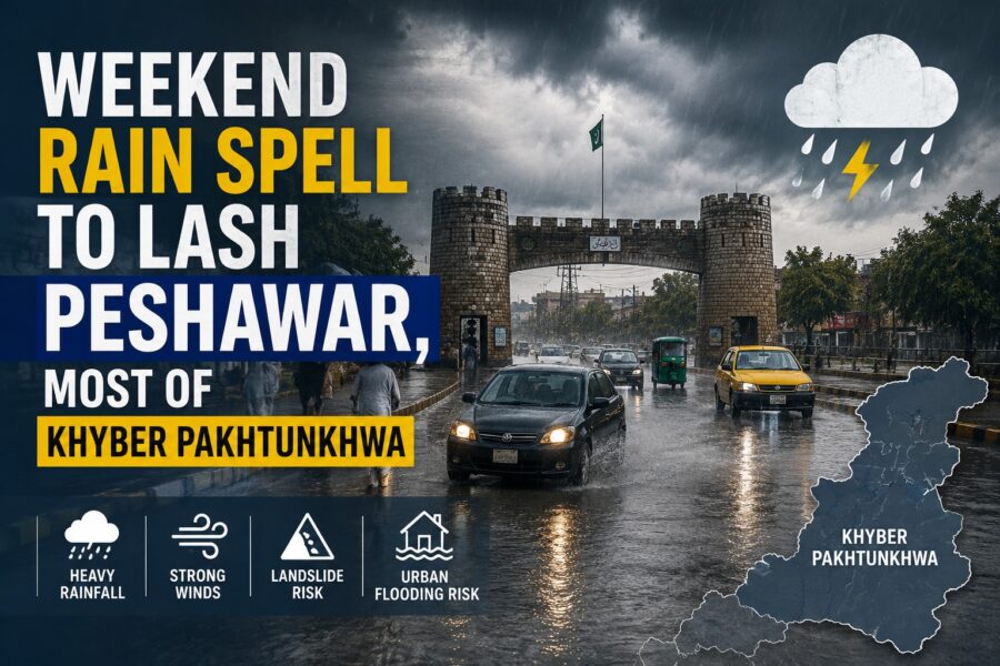 Weekend Rain Spell To Lash Peshawar Most Of Khyber Pakhtunkhwa