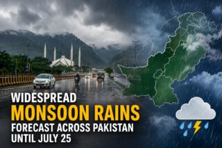 Widespread Monsoon Rains Forecast Across Pakistan Until July 25