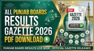 All Punjab Boards Results Gazette 2026 Pdf Download