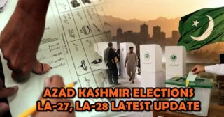 Azad Kashmir Elections La 27 La 28 Latest Results Party Position Winners