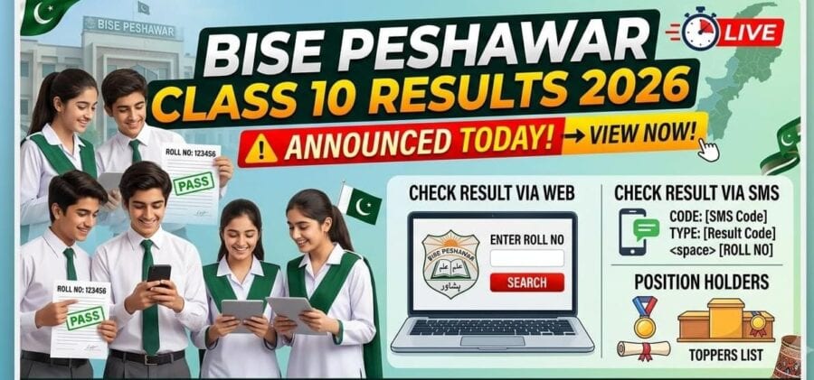 Bise Peshawar Board Class 10 Results 2026 Today How To Check Online