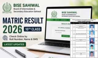Bise Sahiwal Matric Class 10 Position Holders 2026