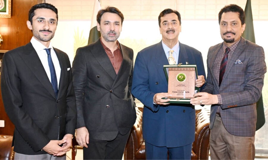 Chairman Senate Gilani Congratulates Faisal Zahid Malik On Announcement Of Tamgha E Imtiaz 