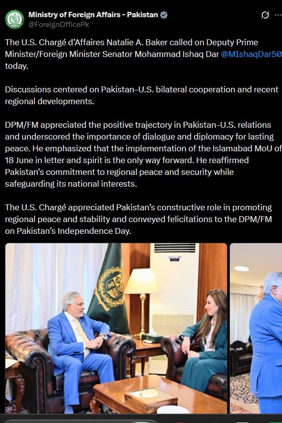 Dar Drives New Diplomatic Momentum In Meetings With Uk Us Envoys 