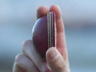 England Bowlers Robinson Tongue Split Match Ball After Five Wicket Hauls