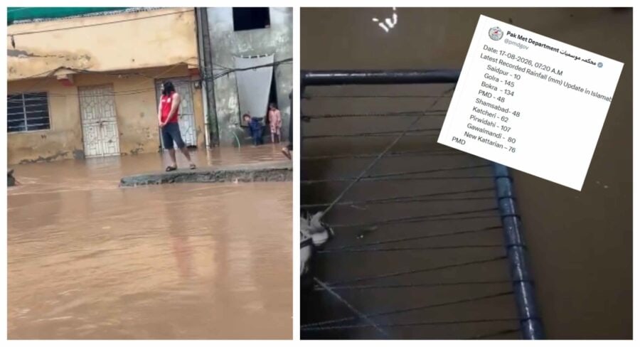 Heavy Rains Flood Low Lying Areas In Islamabad Rawalpindi
