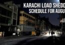 Karachi Load Shedding Schedule For August 7