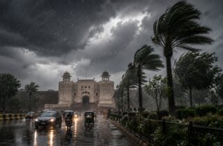 Lahore Punjab Weather Intermittent Rains Strong Winds Expected