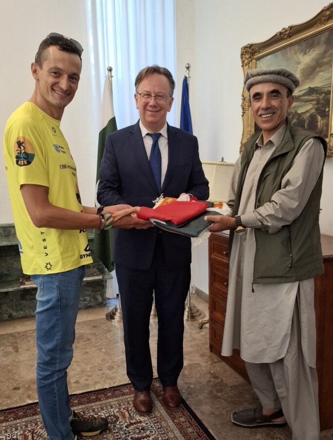 Polish Ambassador Honours Cyclist Slawomir Strzelczyk For Completing Islamabad To Khunjerab Journey