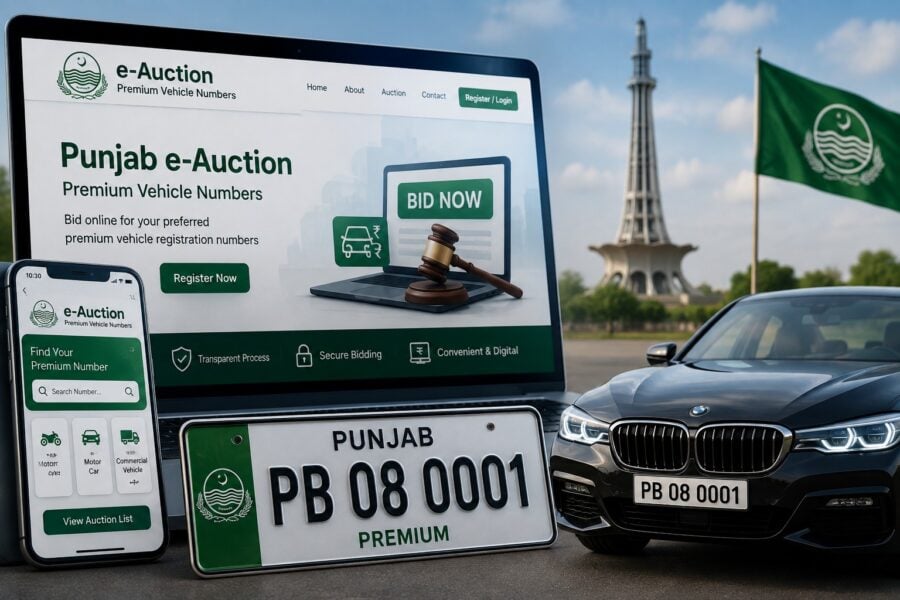 Punjab Begins August E Auction For Premium Vehicle Numbers