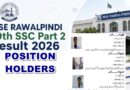 Rawalpindi Board Matric Result 2026 Toppers Position Holders