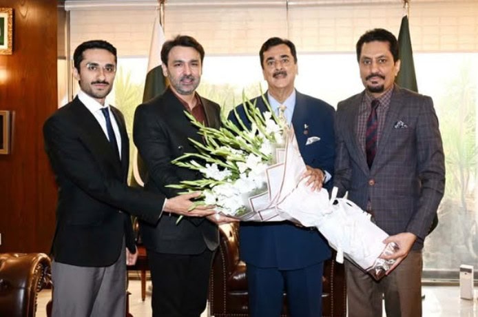 Senate Chairman Gilani Congratulates Faisal Zahid Malik On Tamgha E Imtiaz