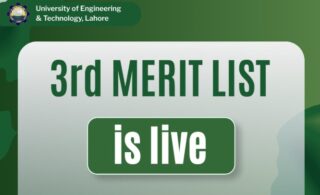 Uet Lahore 3rd Merit List For Undergraduate Admissions 2026 Released