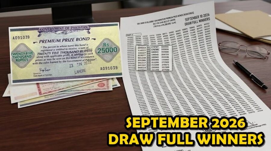 25000 Prize Bond Full Draw List 10 September 2026 Pdf Download