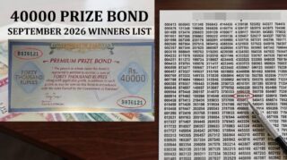 40000 Prize Bond Full Winners List 10 September 2026 Pdf Download