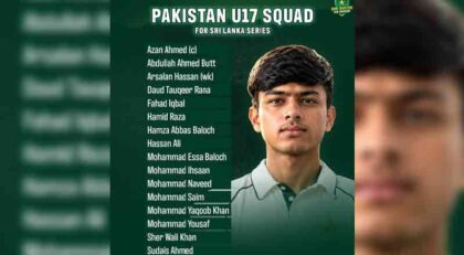 Azan Ahmed Named Captain As Pakistan Announce U17 Squad For Sri Lanka Series
