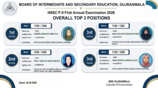 Bise Gujranwala Inter Part Ii 2026 Position Holders Toppers