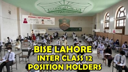 Bise Lahore Inter Part Ii Position Holders Toppers 2026