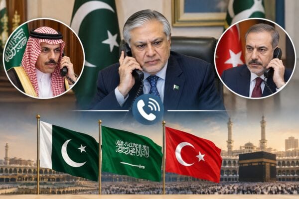 Dar Holds Calls With Saudi Turkish Fms On Makkah Defence Alliance