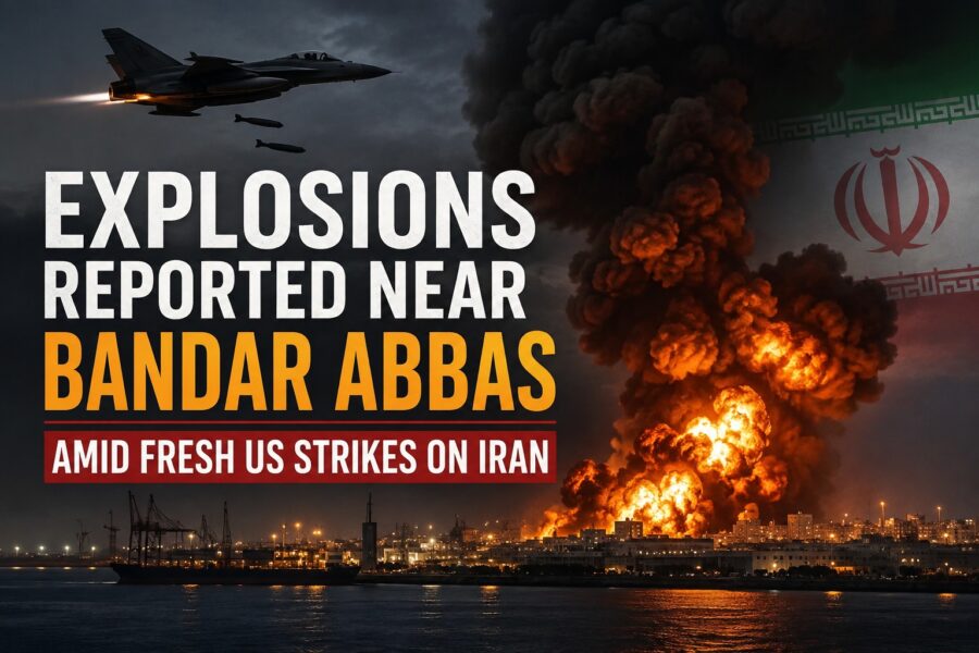 Explosions Reported Near Bandar Abbas Amid Fresh Us Strikes On Iran