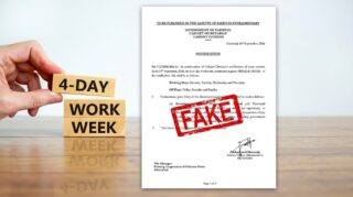 Four Day Working Week Notification Is Fake Moib Says