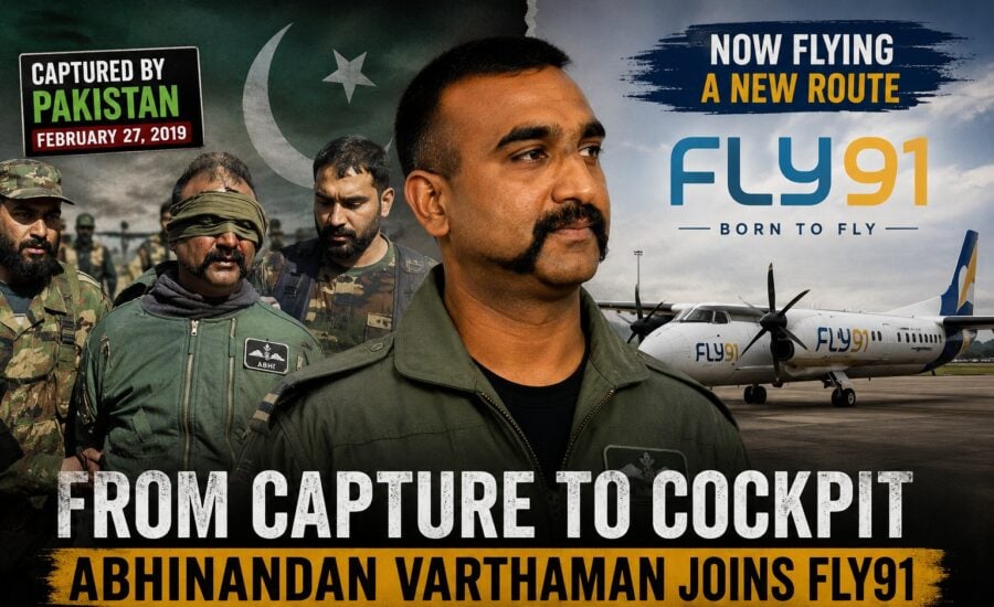 From Capture To Cockpit Former Iaf Pilot Abhinandan Varthaman Joins Fly91 As Commercial Pilot