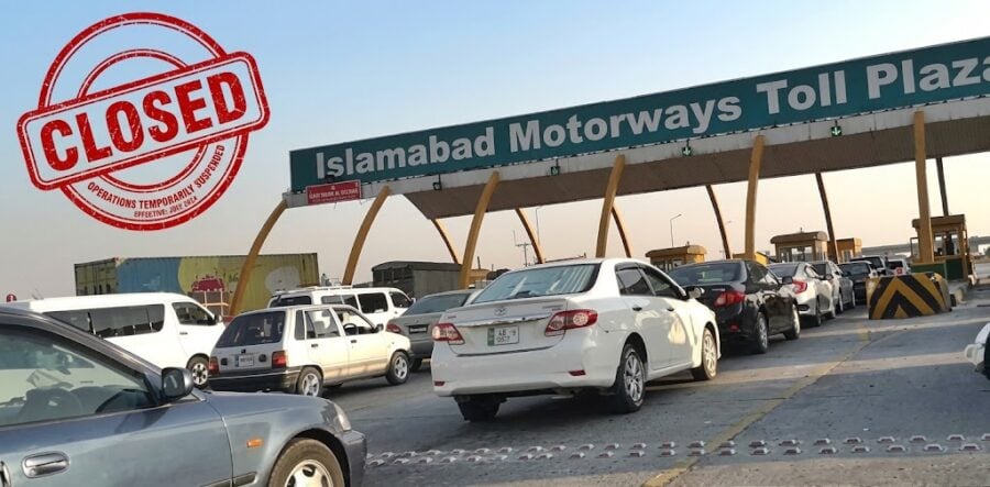 M 1 Motorway Shut Down For All Traffic Tonight Ahead Of Pti Protest