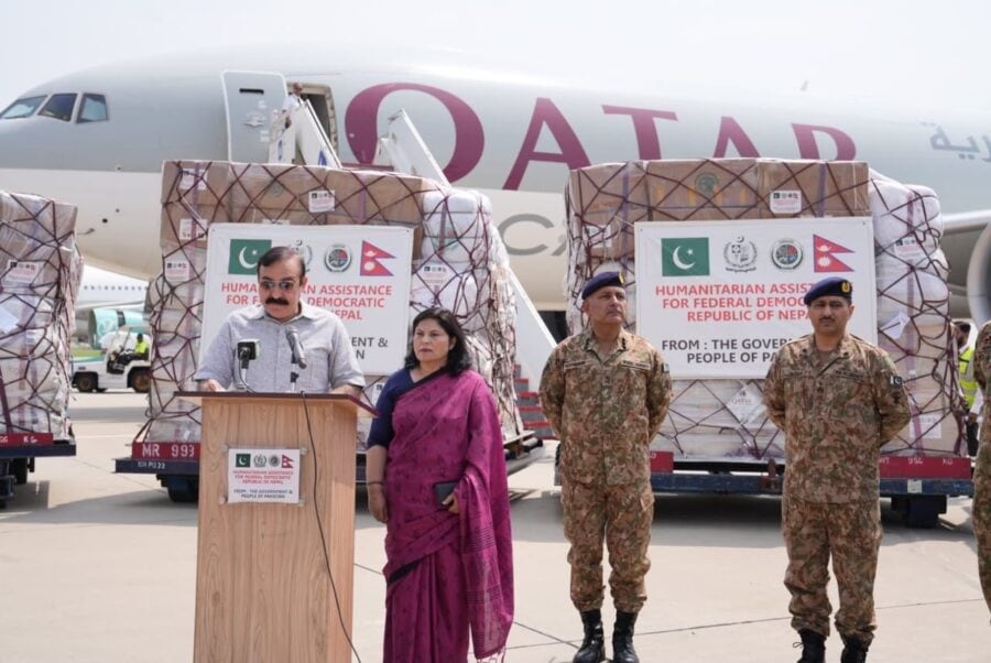Pakistan Sends 100 Tonnes Of Relief Aid To Flood Hit Nepal