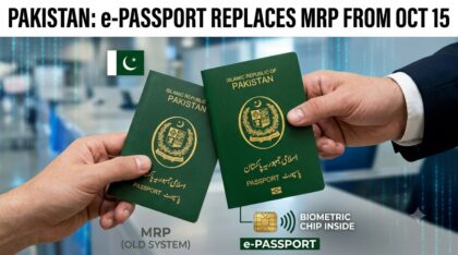 Pakistan To Stop Issuing Machine Readable Passports From October 15