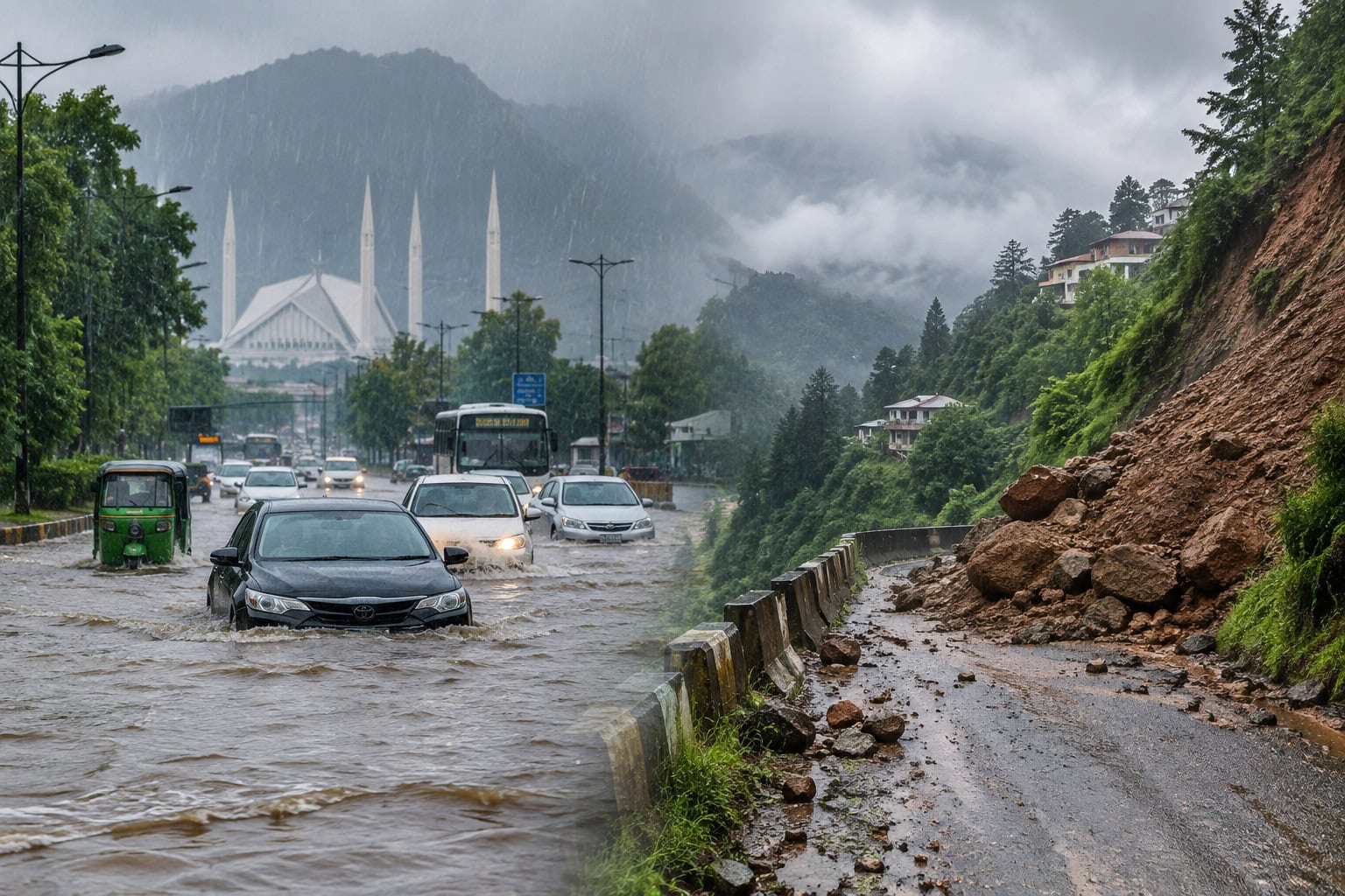 Punjab at Risk of Urban Flooding, Landslides Amid Heavy Rain Forecast