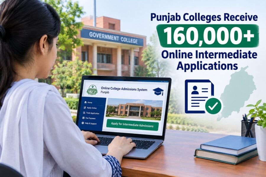 Punjab Colleges Receive 160000 Online Intermediate Applications