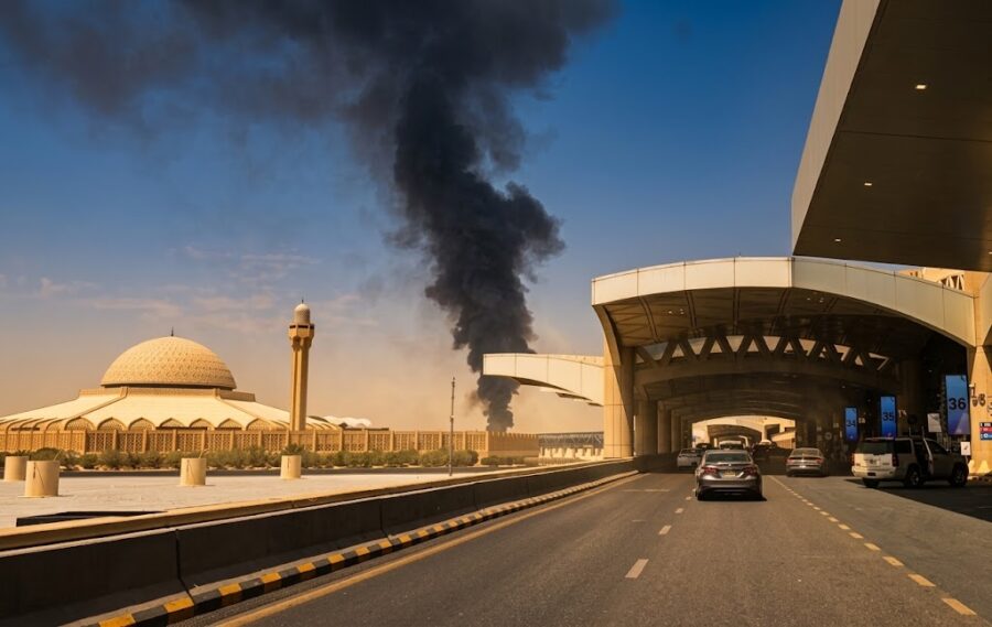 Riyadh Airport Attacked As Houthi Drone Strike Sparks Flames Near Fuel Tank
