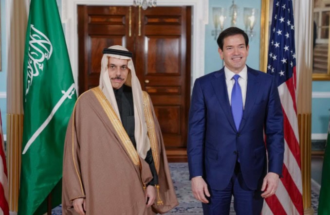 Saudi Fm Prince Faisal Bin Farhan Arrives In Washington For Talks With Rubio Amdi Red Sea Tensions