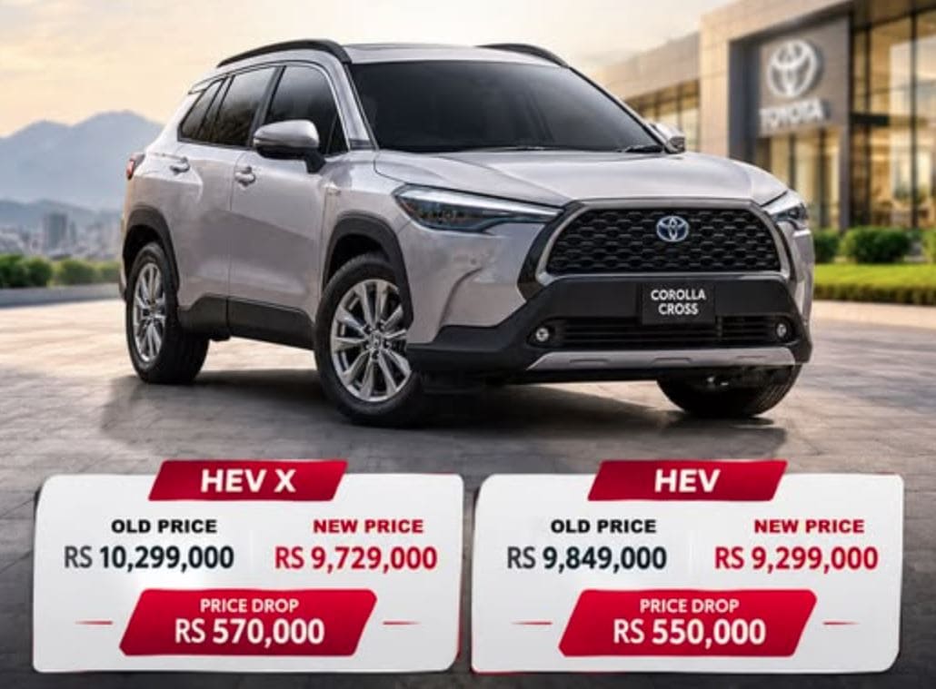 Toyota Corolla Cross Price Drops By Over Rs5lac In Pakistan Check New Rates 