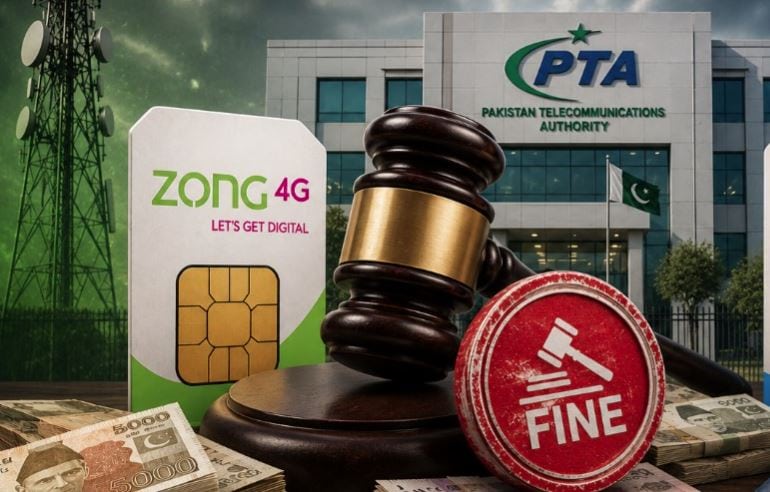 Zong Hit With Rs 3 89 Crore Fine By Pta Over Poor Network Quality
