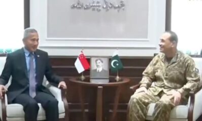 Asim Munir Singapore Fm Discuss Regional Security And Bilateral Ties