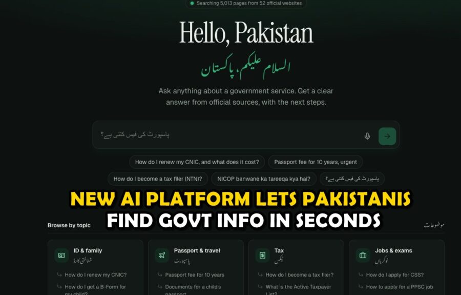 Ask Pakistan Goes Live With Ai Search For Passports Taxes And Govt Services