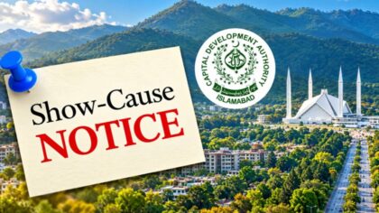 Cda Chairman Faces Show Cause Notice In 26year Old Land Dispute Case