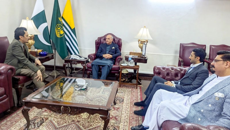 Chairman Pakistan Observer Faisal Zahid Malik Calls On President Ajk