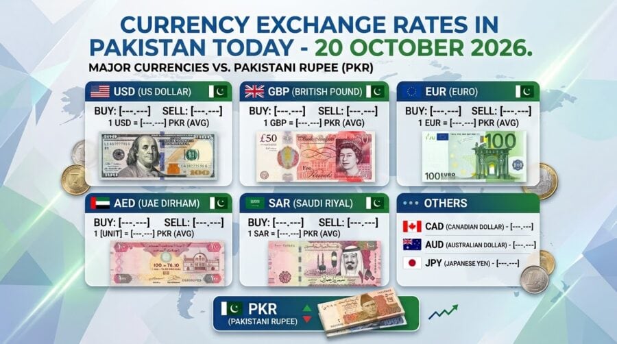 Currency Exchange Rates In Pakistan Today 20 October 2026