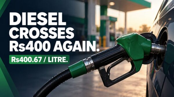 Diesel Price Crosses Rs400 Mark Again Petrol Stays Unchanged