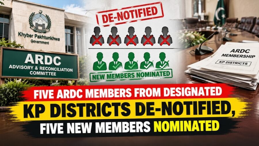 Five Ardc Members From Designated Kp Districts De Notified Five New Members Nominated