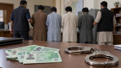 Four Afghan Nationals Held In Peshawar Over Fake Pakistani Documents
