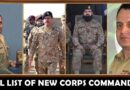 Full Profiles Of New Corps Commanders For Peshawar Lahore Quetta And Multan Corps